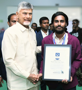 SRM AP Student Sets Indian World Record...