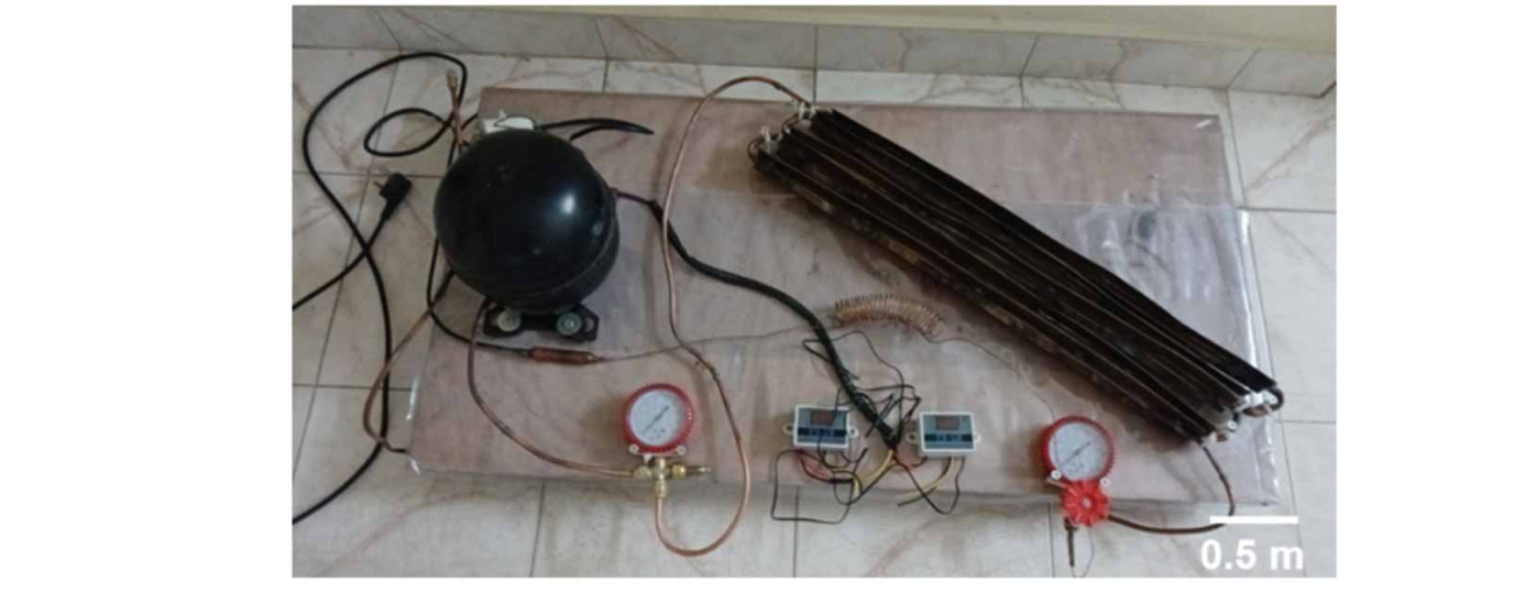 Photographic images of the experimental setup