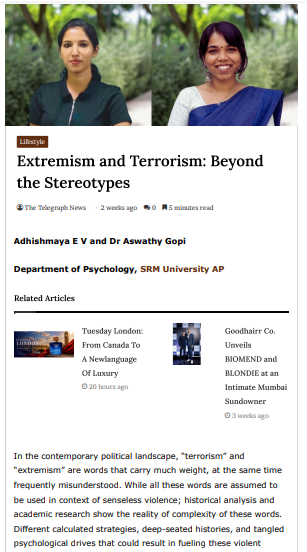 Extremism and Terrorism: Beyond the Stereotypes