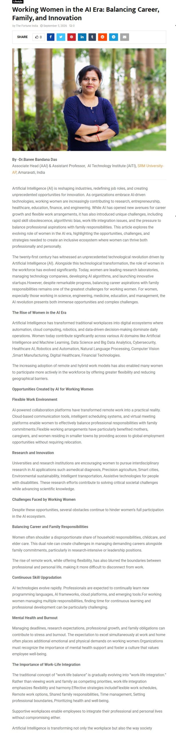 Working Women in the AI Era