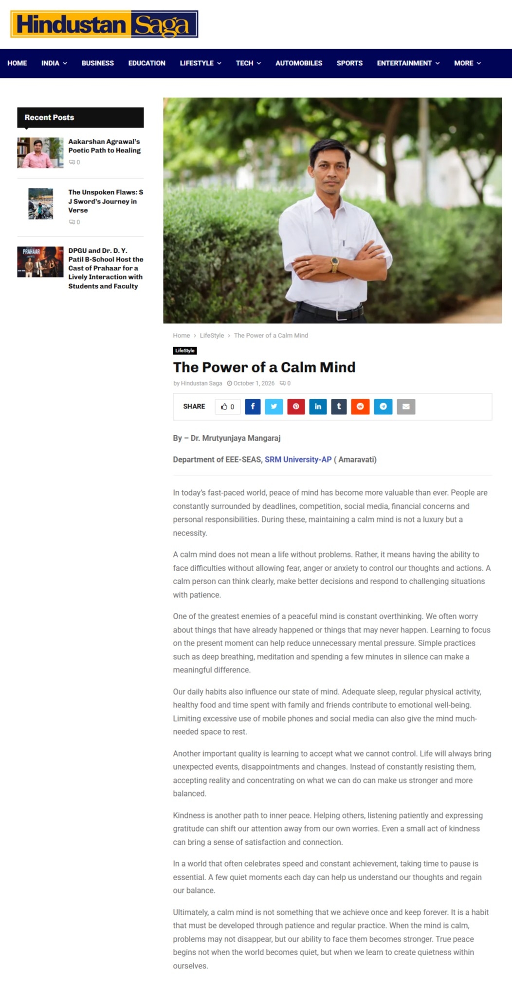 The Power of a Calm Mind